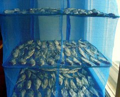 Сетка для сушки рыбы, грибов, овощей, фруктов Stenson “U” SF23636, 30х30х60 см - 3 яруса