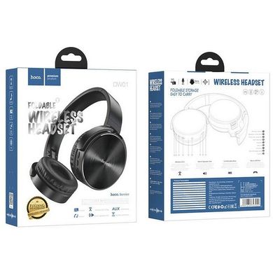 Навушники бездротові Bluetooth HOCO DW01 Foldable BT5.0 Black
