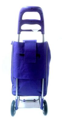Тачка сумка на колесах кравчучка метал 94см MHZ MH-2079 Purple
