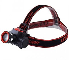 Світлодіодний ліхтарик BL CB-0604 T6, налобний, червоний з чорним