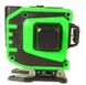 Строительный лазерный уровень, нивелир UKC 5178 3D 12 линий со штативом, зеленый с черным