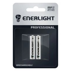 Аккумуляторные батарейки AAA ENERLIGHT Professional AAA 1000mAh BLI 2 шт