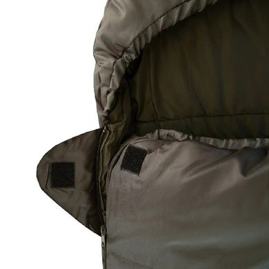 Зимний спальный мешок одеяло Tramp Shypit 500 Regular с капюшоном правый олива 220/80 (UTRS-062R-R)