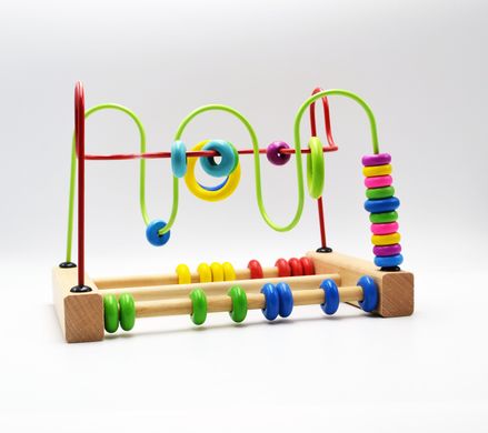 Розвиваюча іграшка для дітей дерев'яний пальчиковий "Лабіринт", Maxland MD тисячі двісті сорок один