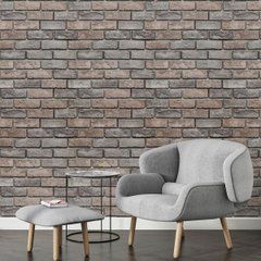 Обои самоклеящиеся в рулоне Sticker Wall Коричневый кирпич SW-00001786 2800х500х1,5 мм