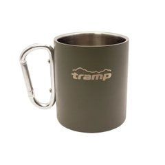 Термокружка туристическая Tramp UTRC-122 с карабином 350 мл olive