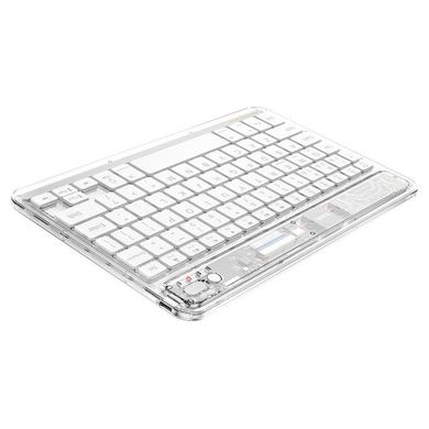 Бездротова клавіатура HOCO Transparent Discovery edition S55 White