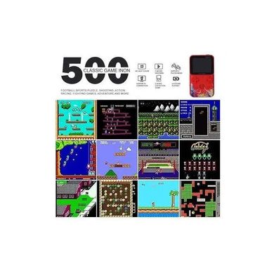 Игровая приставка 8 бит 500 игр Gameboy g620 8915 Grey