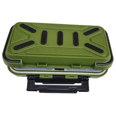 Ящик для рыболовных снастей Stenson SF24119, 16х9х4.5 см, зеленый
