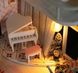 Конструктор для творчества DIY mini house MD 2505 М035, двухуровневая квартира, с подсветкой