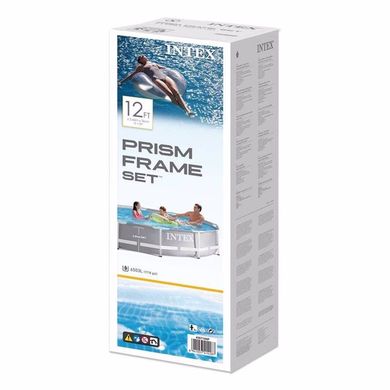 Басейн каркасний Intex 26710 Prism Frame Pool 366 x 76 см Grey
