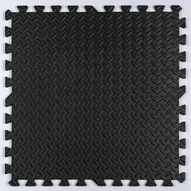 Напольное покрытие пазл Sticker Wall Черное (МР15) SW-00001169 600x600x10 мм