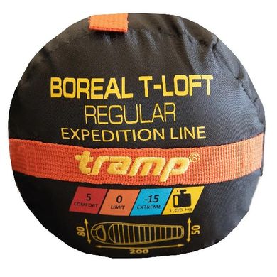 Спальный мешок Tramp Boreal Regular кокон левый 200/80 Orange ( UTRS-061R-L)