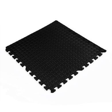 Напольное покрытие пазл Sticker Wall Черное (МР15) SW-00001169 600x600x10 мм