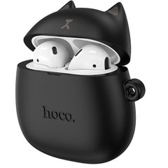 Беспроводные наушники для детей Bluetooth HOCO Cat EW45 в кейсе Black