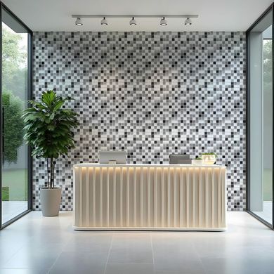 Декоративная стеновая панель Sticker Wall Черно-белая мозаика SW-00001432 960 х 480 х 4 мм