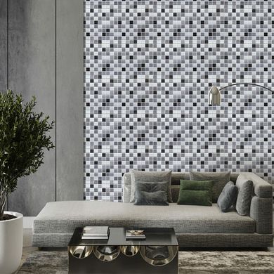 Декоративная стеновая панель Sticker Wall Черно-белая мозаика SW-00001432 960 х 480 х 4 мм