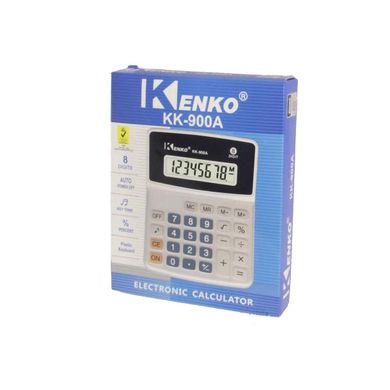 Простой калькулятор Kenko KK-900 A, настольный, серый с черным