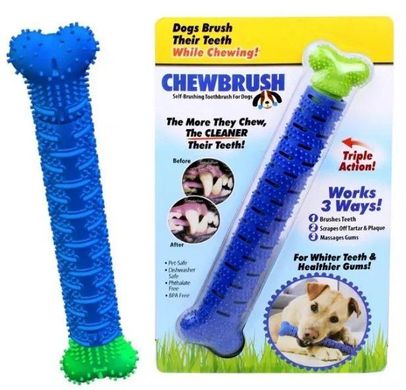 Комплект: машинка для стрижки животных BaoRun P2 Gold + зубная щетка для собак Сhewbrush Dog Dummy Bone