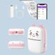 Міні принтер для друку фото з телефону Cat Ears 8499 White/Pink
