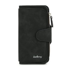 Женский кошелек портмоне Baellerry N2345, искусственная замша, черный