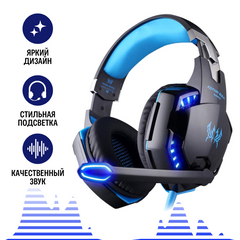 Навушники гарнітура ігрові з підсвічуванням Kotion Each G2000 Blue