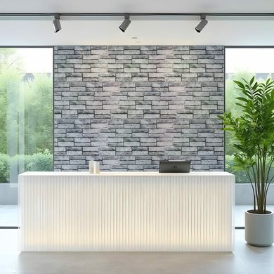 Декоративная пвх панель на стену Sticker Wall Серый клинкерный кирпич SW-00001841 960 х 480 х 4 мм
