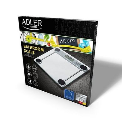 Весы напольные электронные Adler AD 8121 прозрачные