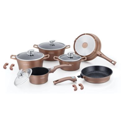 Набір посуду для кухні Royalty Line RL-ES2014M 14 предметів Copper