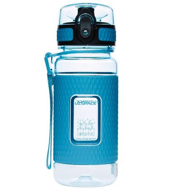 Спортивна пляшка для води 370 мл UZspace Diamond 5043 блакитна