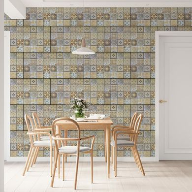 Декоративна пвх панель на стіну Sticker Wall Орнамент Мікс SW-00001777 960 х 480 х 4 мм