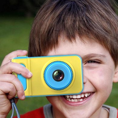 Фотоапарат дитячий MHZ Photo Camera Kids V7 5369, жовто-блакитний