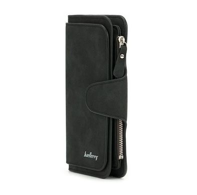 Жіночий гаманець портмоне Baellerry N2345, штучна замша, чорний