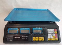 Весы торговые электронные со счетчиком цены Crystal до 50 кг