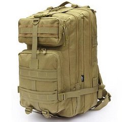 Рюкзак для туризма, походов, охоты, рыбалки с USB Спартак Molle Assault 36L Coyote, прочный