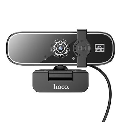Веб камера для комп'ютера з мікрофоном HOCO GM101 2KHD 4Mpx Black