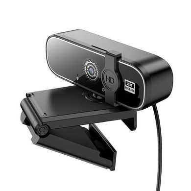 Веб камера для комп'ютера з мікрофоном HOCO GM101 2KHD 4Mpx Black