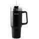 Термокухоль з ручкою та соломинкою MAGIO MG-1087 1200 мл black