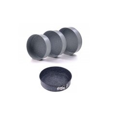 Набір форм для випікання роз'ємних Con Brio СВ-539 Eco Granite DeLuxe круглі 4 шт