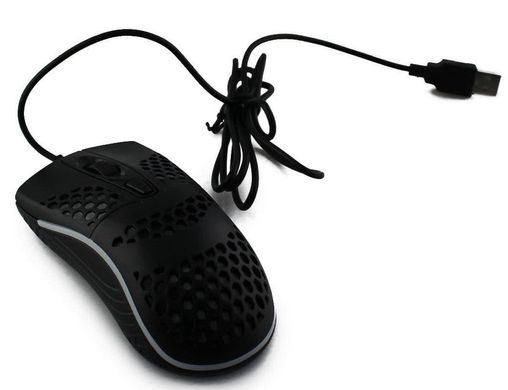 Мишка ігрова дротова GAMING LED KW-10, чорна