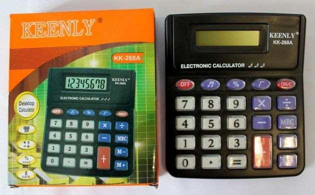 Калькулятор простий Keenly KK 268 A, чорний