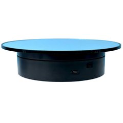 Стіл для предметної зйомки, що обертається, дзеркальний Electric Mirror Turntable 20 см Black