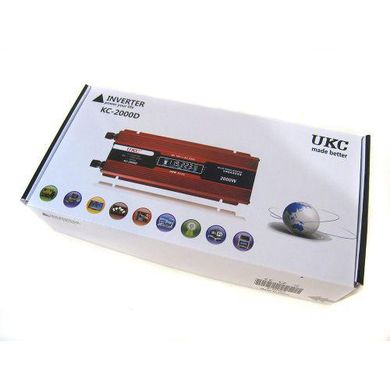 Преобразователь авто инвертор 12V-220V 2000W с LCD дисплеем