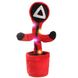 Іграшка танцюючий кактус Dancing SQUID 120 пісень Гра в кальмара Red