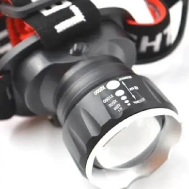 Налобний ліхтар на акумуляторі BL-T20-P90 2х18650 Black