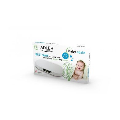 Електронні ваги для новонароджених Adler AD 8139 до 20 кг білі