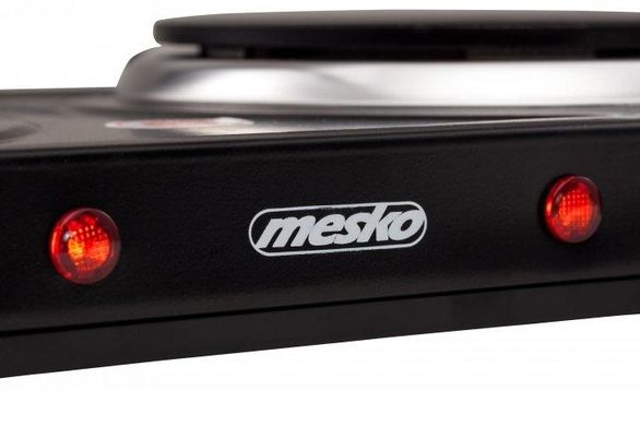 Настольная плита электрическая на 2 конфорки Mesko MS 6509 Black