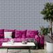 3D панель на стену Sticker Wall Серебряный кирпич (017-3) SW-00000230 700х770х3 мм
