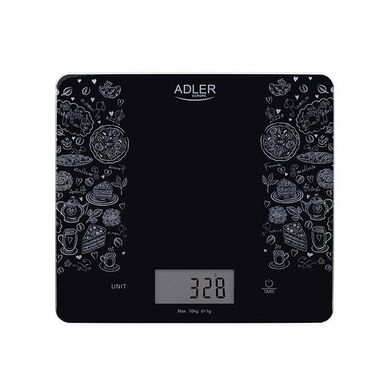 Кухонні ваги Adler AD 3171 до 10 кг чорні