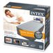 Надувная кровать велюровая Intex 64412 с электронасосом 191х99х46 см